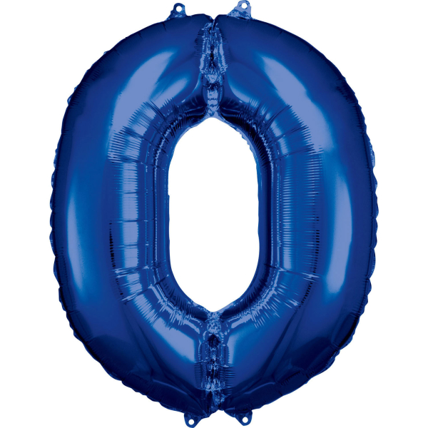 Folijski balon broj 0 plavi