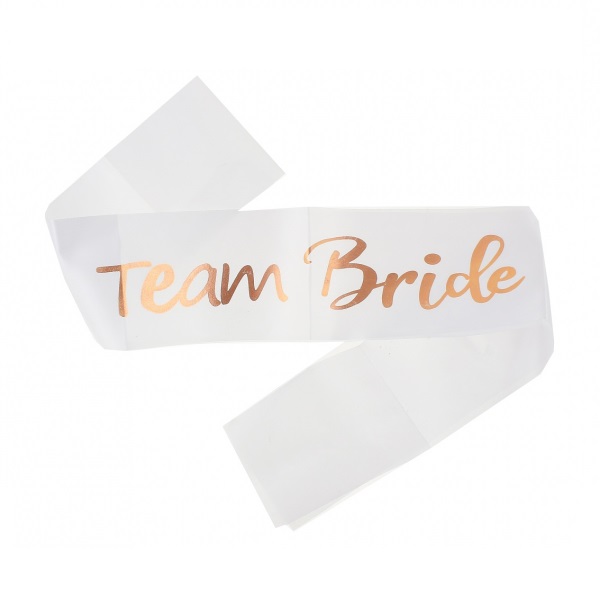 Lenta Team bride sash, rose gold