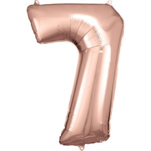 Folijski balon broj 7 Rose Gold - party baloni