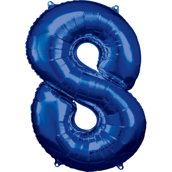 Folijski balon broj 8 plavi