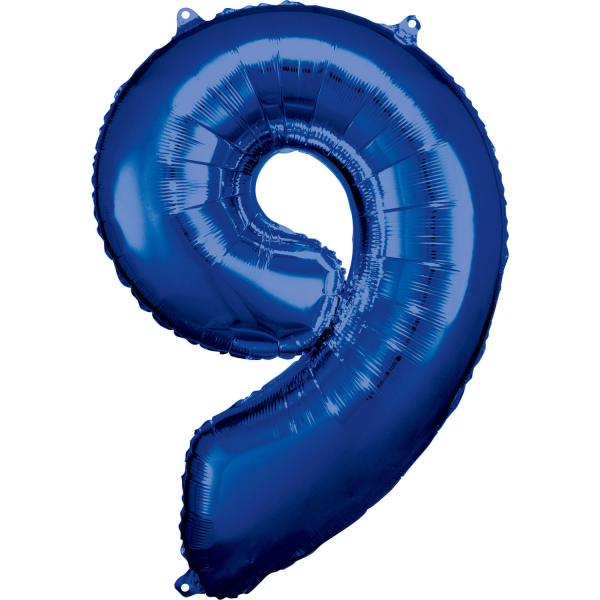 Folijski balon broj 9 plavi