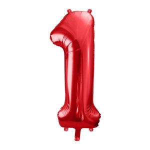 Folijski balon broj 1 crveni