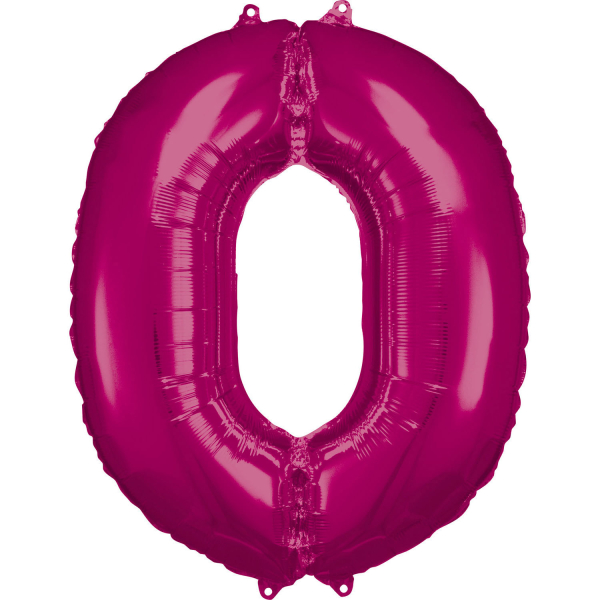 Folijski balon broj 0 pink