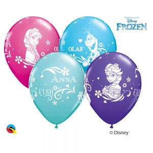 Lateks baloni Anna, Elsa&Olaf 11" (28 cm)