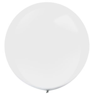 Lateks baloni Frosty White 25"- 1/1- 4 kom (60 cm)