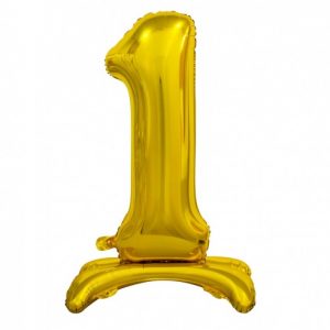 Samostojeći folijski balon broj 1 Gold