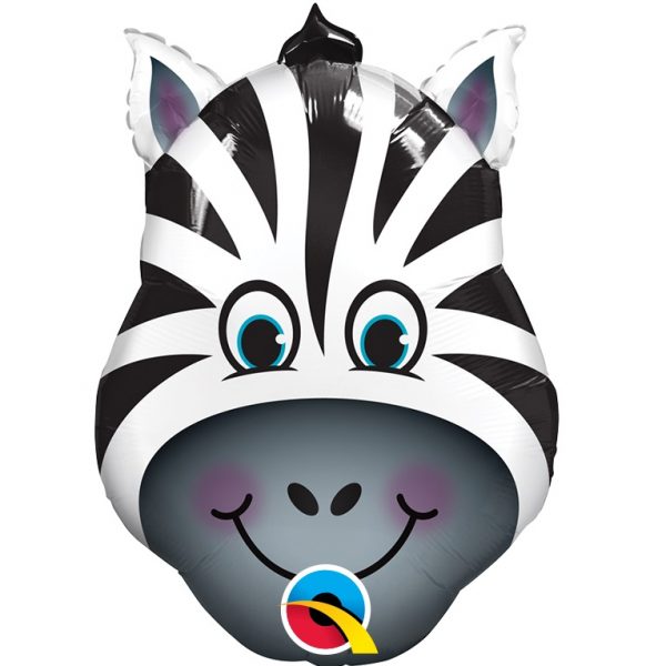 Mini Zany Zebra folijski balon na štapiću