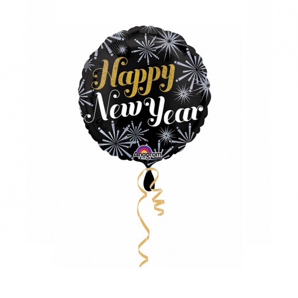 Folijski balon Standard Happy New Year