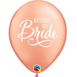 Lateks baloni Team Bride Rose Gold
