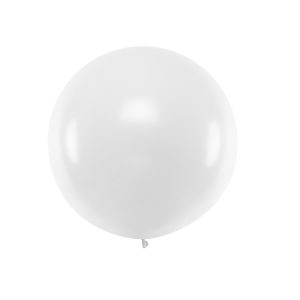 Lateks balon okrugli 1m, pastelno bijeli