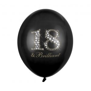 Lateks balon 18 & Brilliant pastel black 12"