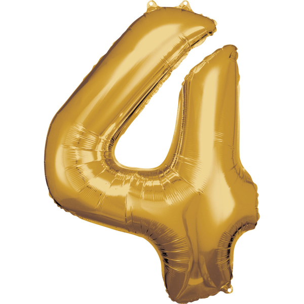 Folijski balon broj 4 zlatni