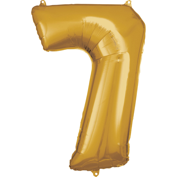 Folijski balon broj 7 zlatni