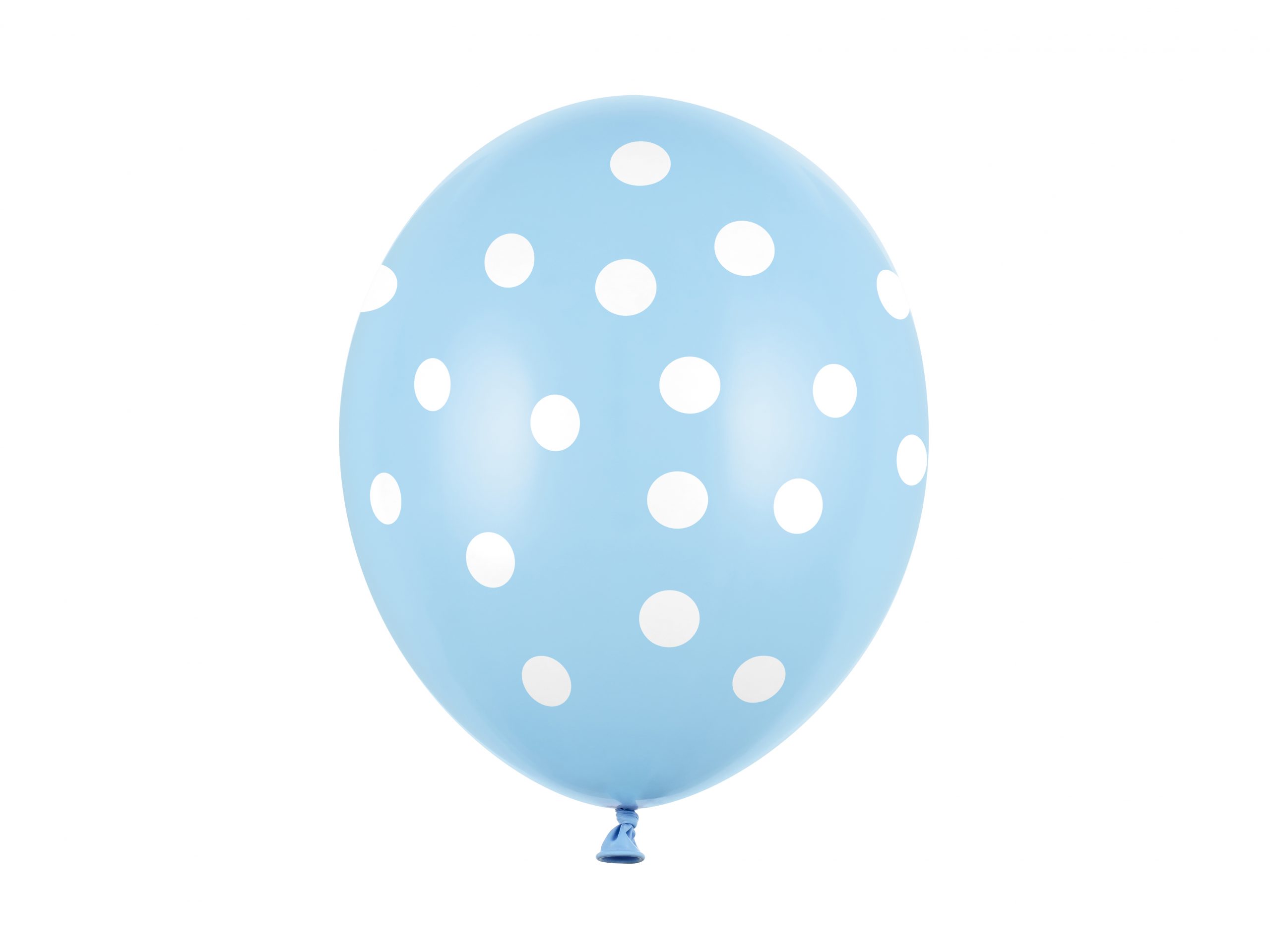 Lateks balon 12” Pastel Baby Blue Dots